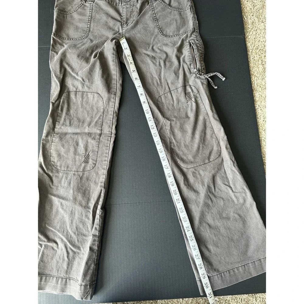 Old Navy Girls Gray Utility Straight Leg Pants Reinforced Knee Cargo Pocket S 14